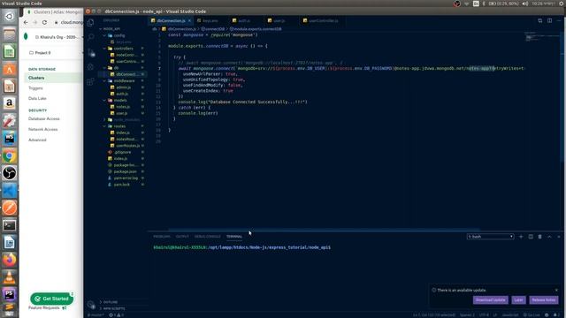 How to Connect app with mongoDB Atlas. Create cluster and user. Add data to collection. смотреть онлайн