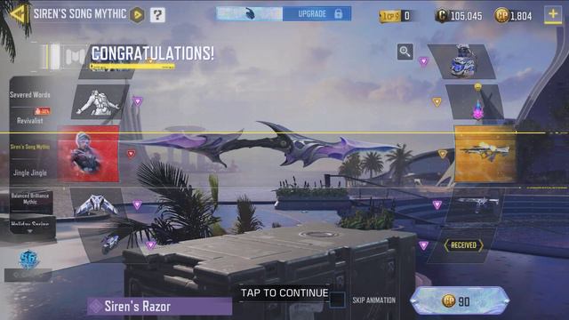 Siren Song Mythic Lucky Draw Call of Duty Mobile смотреть онлайн