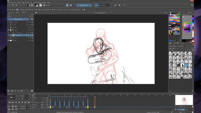 Let's Animate - Krita: Ryu's Hadouken (6 days) смотреть онлайн