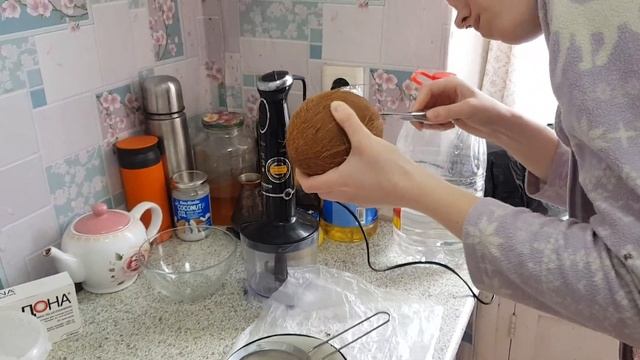 Мои тарелочки/Делаем кокосовое масло, кокосовую стружку/Получилось смотреть онлайн