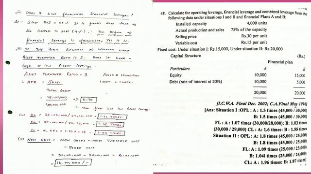 FINANCIAL MANAGEMENT UNIT-2 LEVERAGE PROBLEMS-Continuation(2-B).Full detailed notes link descriptio смотреть онлайн