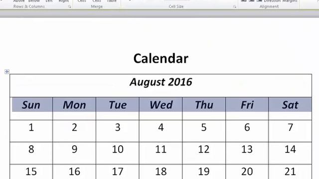 How to make calander in Microsoft Word смотреть онлайн