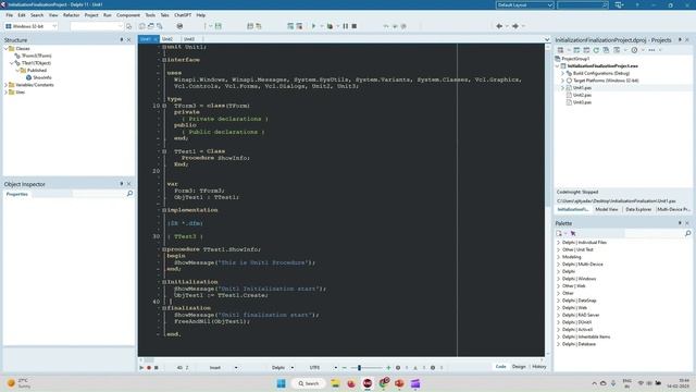 Initialization and Finalization section in Delphi Unit | Initialization | Finalization unit section смотреть онлайн