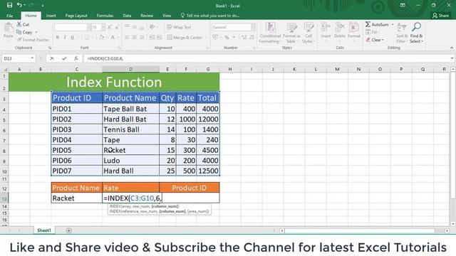 Lecture No 7- Index Formula in Excel- Hindi/Urdu смотреть онлайн
