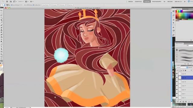 Beware the Night - Child of Light speedpaint смотреть онлайн