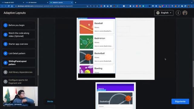 Android | Resolviendo el codelab Adaptative Layout (SlidingPaneLayout) смотреть онлайн