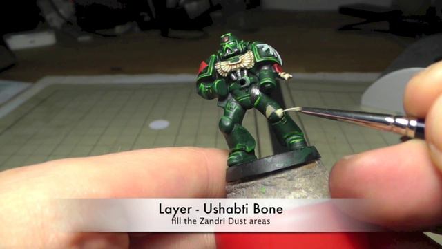 How to paint a Dark Angels Space Marine - PART 2/2 - WH40K Paint Job смотреть онлайн