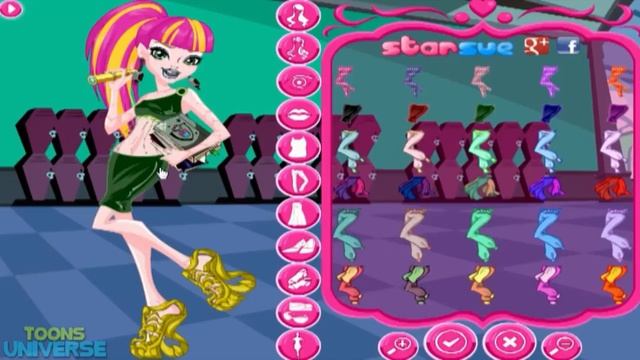 Monster High Freaky Fusion New Scaremester Gigi Grant Dress Up Game for Girls смотреть онлайн