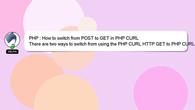 PHP : How to switch from POST to GET in PHP CURL смотреть онлайн