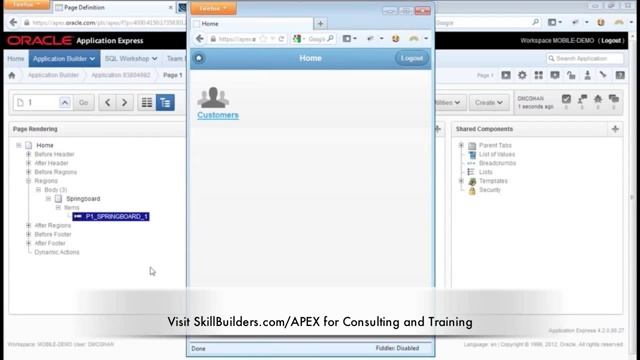 Demonstration: How to add Springboards to your Mobile App (Oracle APEX) смотреть онлайн