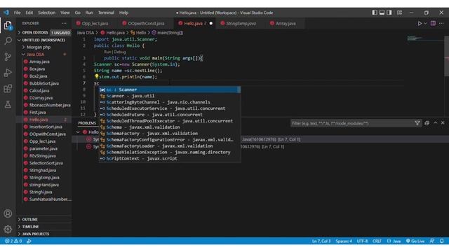 visual studio code| java problem solve| a resource leak: a never closed| смотреть онлайн