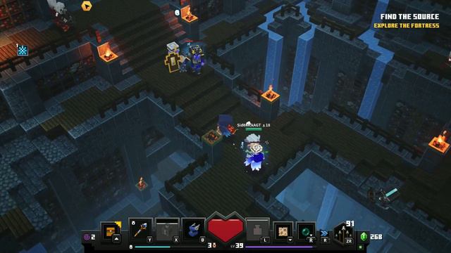 LONE FORTRESS - Minecraft Dungeons - CREEPING WINTER DLC | Multiplayer Gameplay | Nintendo Switch смотреть онлайн