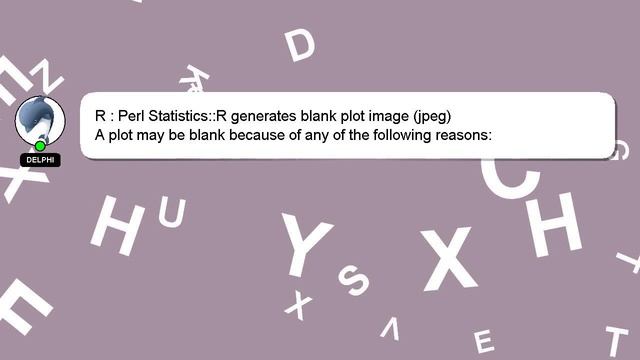 R : Perl Statistics::R generates blank plot image (jpeg) смотреть онлайн