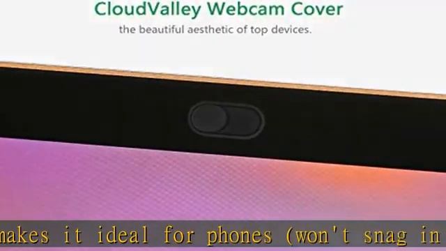 CloudValley Webcam Cover Slide, [5 Pack] 0.6mm-Thin Metal Web Camera Cover Sticker For MacBook Pro,