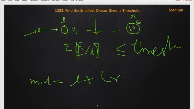 find the smallest divisor given a threshold leetcode | leetcode 1283 | binary search смотреть онлайн