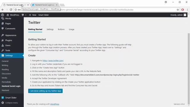 Getting Started with Twitter Provider - Nextend Social Login for WordPress смотреть онлайн