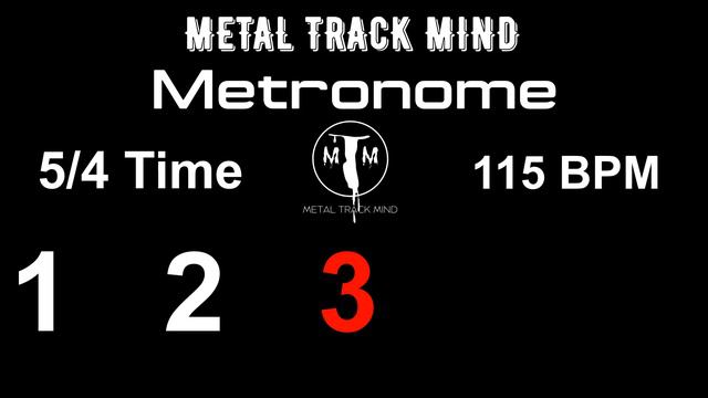 Metronome 5/4 Time 115 BPM visual numbers смотреть онлайн