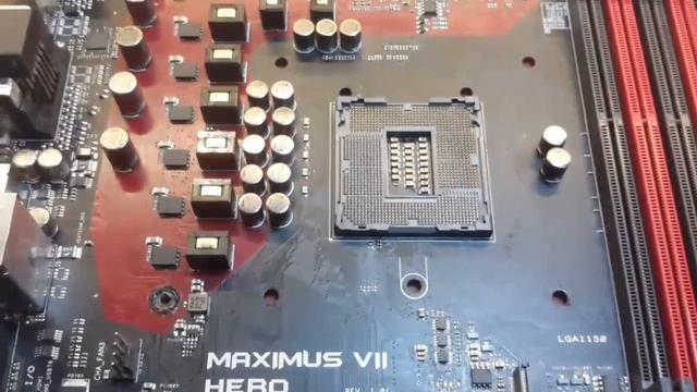 Замена сокета 1150 на материнской плате Asus Maximus VII HERO смотреть онлайн