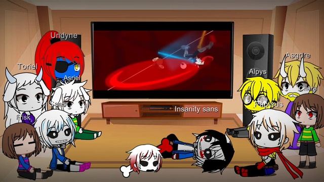 undertale reacts to The maniacs fury Insanity sans vs chara смотреть онлайн