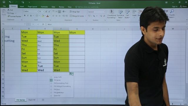 MS Excel - Fill Series смотреть онлайн