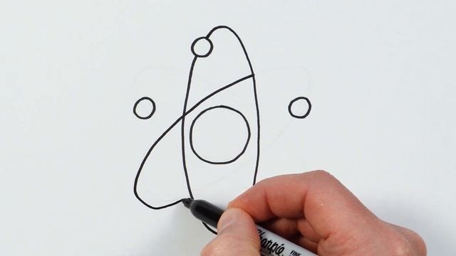 How to Draw an Atom | Science Symbol Drawing Tutorial смотреть онлайн