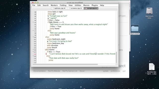 Renpy Tutorial: If Statements/Points смотреть онлайн
