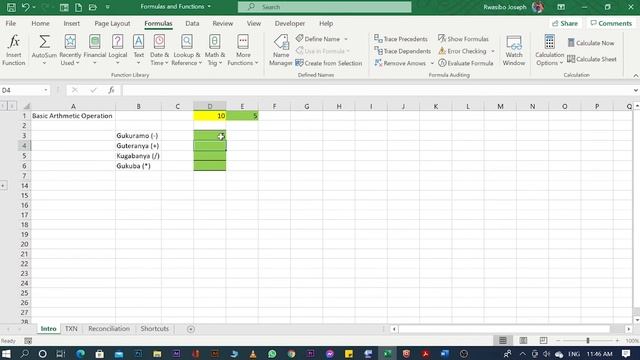 Isomo rya MS Excel Igice cya 3: Excel in Action/ Formulas & Functions part 1. смотреть онлайн