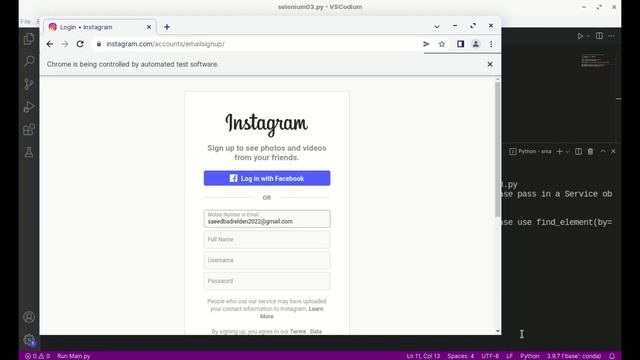 58 الحلقة 3 مكتبة selenium تعبئة فورما - fill form смотреть онлайн
