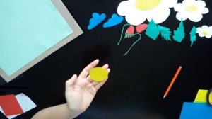 Аппликация из цветной бумаги « ЛЕТО»