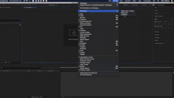 After Effects: LOTTIEFILES plugin - installation & workflow