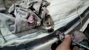 Сааб 9000 кузовной ремонт , оцинковка рамки лобового стекла