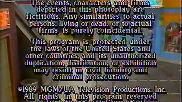 Lynch-Biller Productions, Inc./Quintex Productions/MGM-UA Entertainment Co. Television (1989) смотреть онлайн