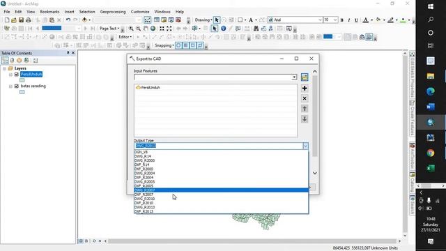 Export .shp (ArcGIS) to .dwg (AutoCAD) смотреть онлайн