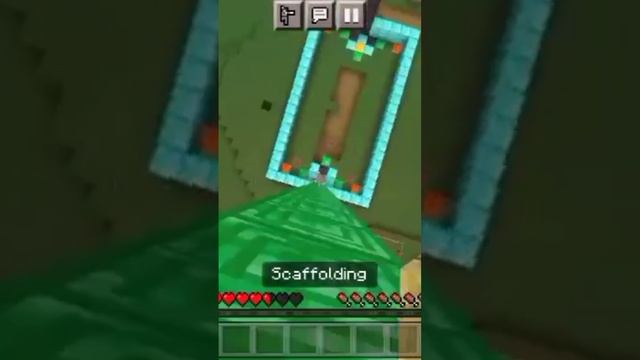 opp ender perl+scaffolding clutch in Minecraft #viral#short смотреть онлайн