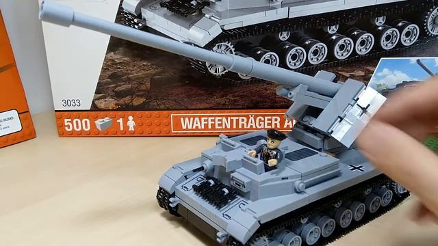 COBI 3033 World of Tanks. Waffentrager auf PZ.IV (Waffenträger). LEGO-совместимый конструктор. смотреть онлайн