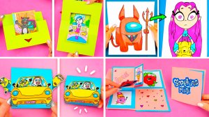 5 Смешных Поделок из бумаги! Бумажные приколы и лайфхаки для школы