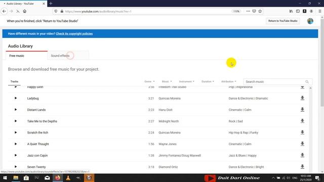 Cara nak dapatkan sound/bunyi/audio PERCUMA tanpa copyright di YOUTUBE | Tips and Tricks Youtube смотреть онлайн