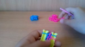 Браслет из резинок Чешуя дракона на рогатке урок 2