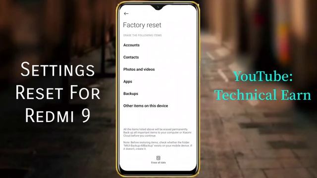 How to Reset Setting in Redmi 9 | Redmi 9 Ka Settings Reset Kaise Kare | Redmi 9 Settings Reset смотреть онлайн