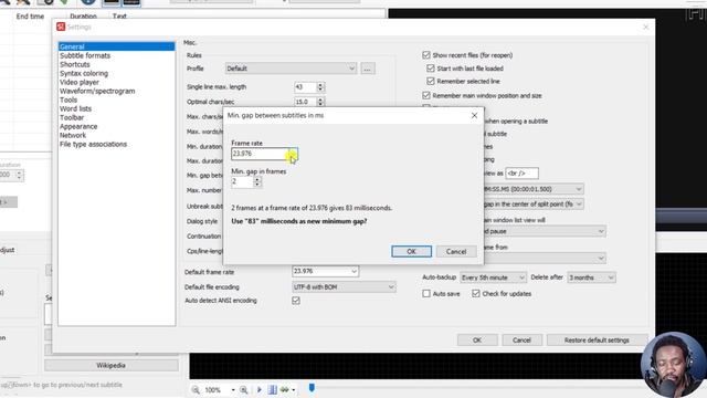 How to Set the Minimum Gap (2 Frames) Between Subtitles in Subtitle Edit Tutorial |Answer Video смотреть онлайн