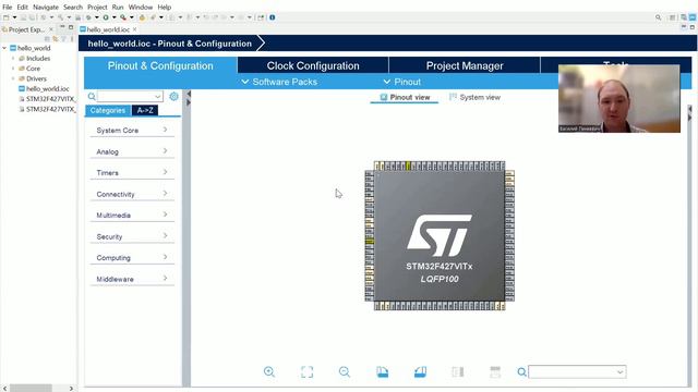 SDK-1.1M. Создание проекта в STM32CubeIDE и запуск программы смотреть онлайн
