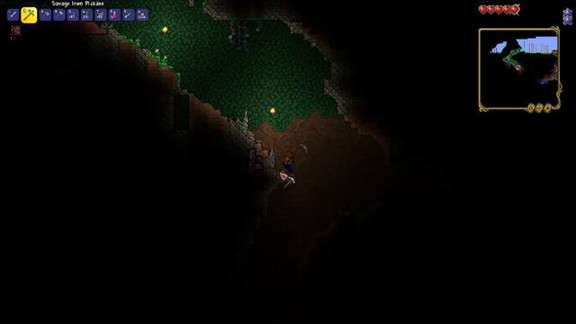 My First Video - Terraria - Ep 1 (Bit Laggy) - Ganged upon by Slimes!! смотреть онлайн