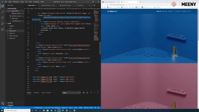 Bootstrap - Responsive Carousel full screen смотреть онлайн