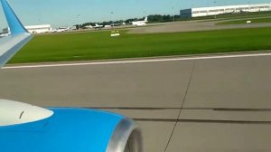 Взлет из Внуково. Boeing 737 800 ПОБЕДА