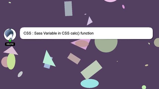 CSS : Sass Variable in CSS calc() function смотреть онлайн