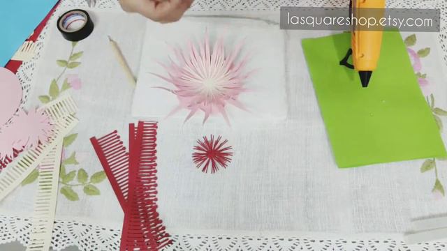 DIY Tutorial: How to make Cactus flower 04 Paper flower La Square смотреть онлайн