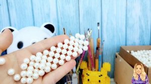 Как сделать ЖЕМЧУЖНУЮ СУМКУ из бусин своими руками - мастер-класс - 1 серия сумка из бусин МК