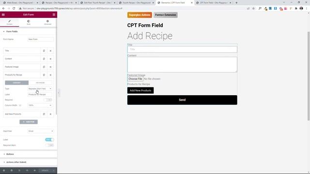 Custom Post Type Field - SuperGloo Forms Extensions+ - Tutorial смотреть онлайн