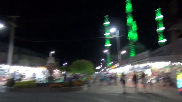 Конаклы - центр города. Вечерняя прогулка. Магазины. Аланья, Турция. смотреть онлайн
