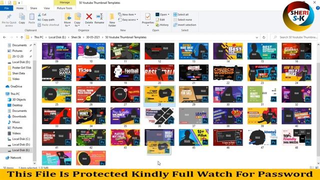 50 Professional Youtube Thumbnail Templates Pack Download In PSD Files |English| Photoshop Tutorial смотреть онлайн